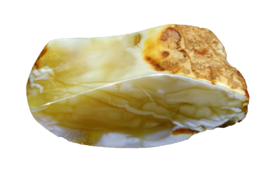 Milky Yellow Amber Gemstone